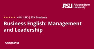 Okładka kursu Business English: Management and Leadership