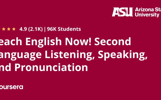 Okładka kursu Teach English Now! Second Language Listening, Speaking & Pronunciation