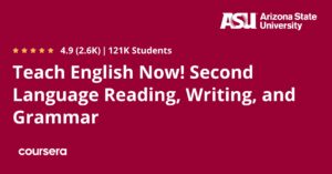 Okładka kursu Teach English Now! Second Language Reading, Writing & Grammar