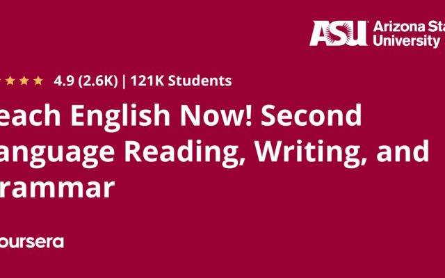 Okładka kursu Teach English Now! Second Language Reading, Writing & Grammar