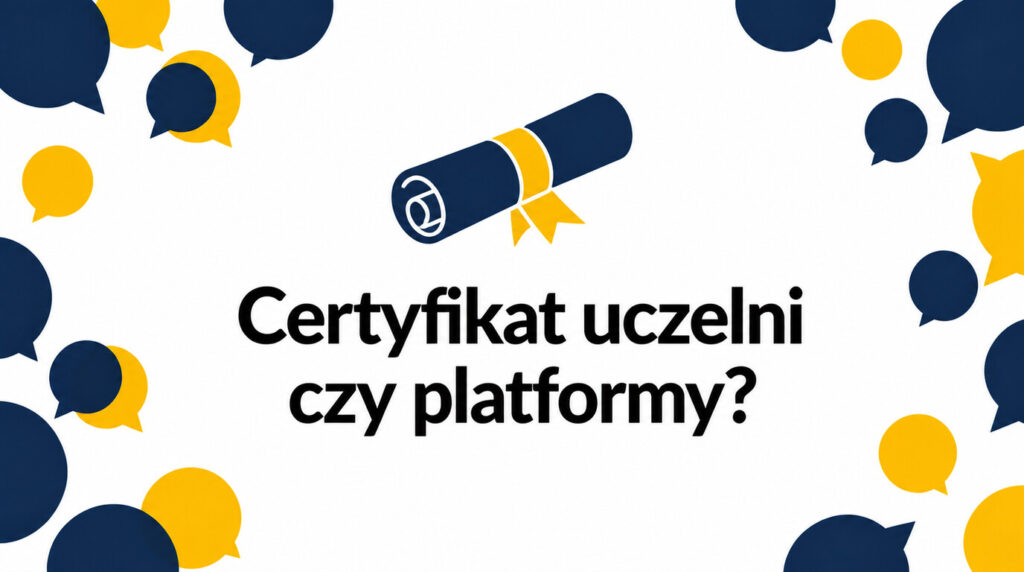 Certyfikat uczelni a certyfikat platformy online – czym się różnią?